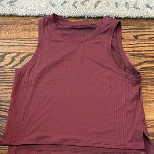 Lululemon Athletica Burgundy Tank Top